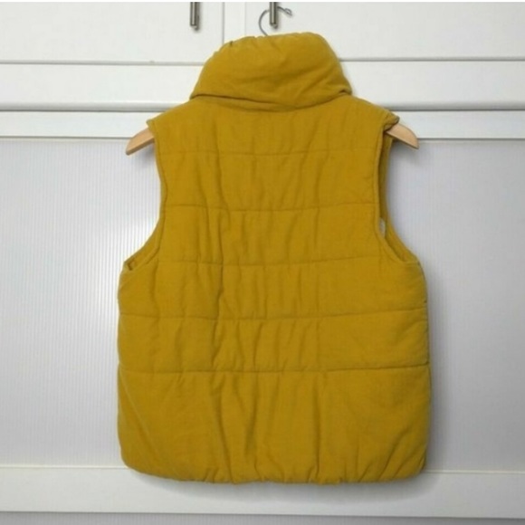 Pilcro and the Letterpress Yellow Corduroy Puffer Vest Medium Anthropologie - Picture 3 of 6